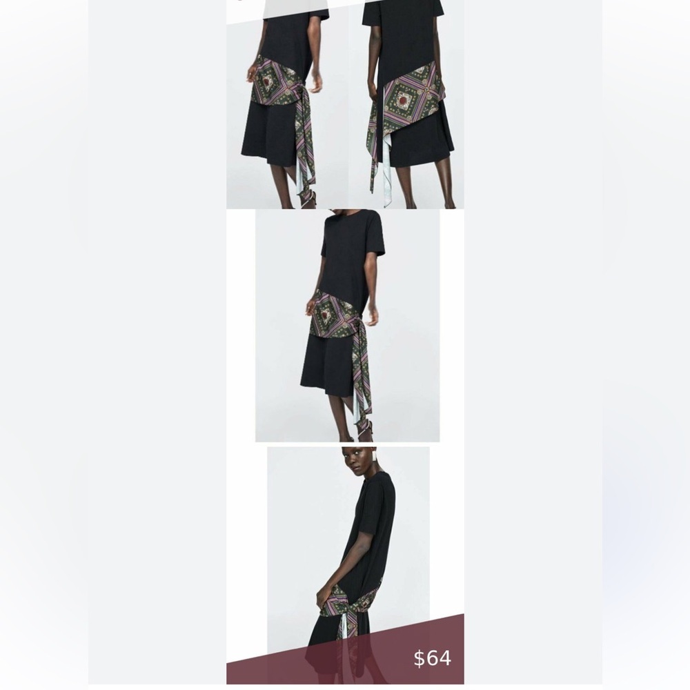 Zara Black Basic Tee